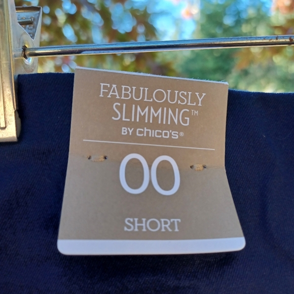 Fabulously Slimming By Chico's Navy Blue Pants - Picture 4 of 7